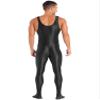 YiZYiF Men's Spandex Ballet Sleeveless Full Body Tight Jumpsuit Unitards Dance Costumes Black X-Large view 4