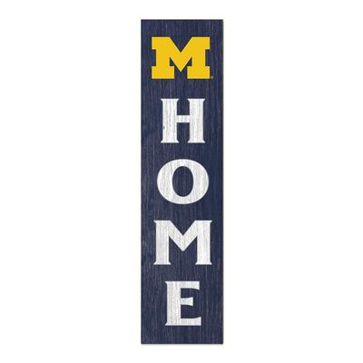 12x48 Leaning Sign Home Michigan Wolverines