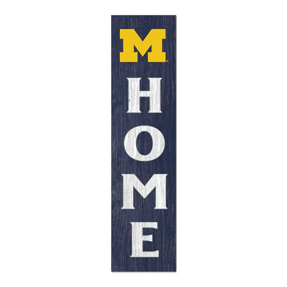 12x48 Leaning Sign Home Michigan Wolverines
