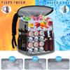 Cooler Backpack Insulated Leakproof Waterproof Backpack Cooler Bag 30 Cans, Large Capacity Lightweight Travel Camping Beach Drink Beverage Beer Bag Cooler Ice Chest for Men and Women, Grey view 4