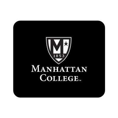 Mouse Pad, Fabric, Manhattan College Standard/Classic Black