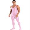 YiZYiF Men's Spandex Ballet Sleeveless Full Body Tight Jumpsuit Unitards Dance Costumes Pink X-Large view 2