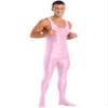 YiZYiF Men's Spandex Ballet Sleeveless Full Body Tight Jumpsuit Unitards Dance Costumes Pink X-Large view 3