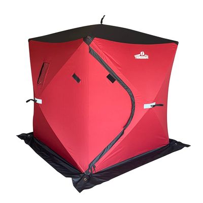 THUNDERBAY Ice Cube Two Man Instant Pop-up Ice Shelter, 24 Square Feet of Fishable Area, Portable 2 Person Ice Shanty