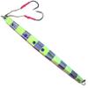 Fish WOW! 500g Speed jig 17.5oz Fishing Vertical Knife Trolling Jig Fast Fall Metal Flat Bait with Two Assist Hook Blue Pink Silver Glow Stripes