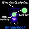 HIOHWEFH Glowing Beer Pong Table Mat for Drinking Game Light Up Plastic Cups and Pongs Beer Pong Set for Party Game Indoor Outdoor Pong Game, Party Supplies Decor 71 * 23inch view 4