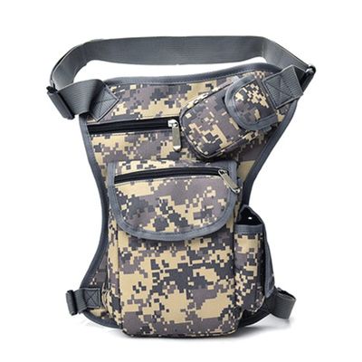 Feilx Drop Leg Pouch Bag, Canvas Drop Leg Bag Outdoor Waist Pack, Mens Motorcycle Waist Pack for Men Women (Color : Multi-Colored, Size : 32 * 23 * 6cm)