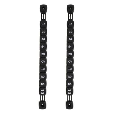 INOOMP 2pcs Plastic Score Keepers for Football Foosball Ergonomic Design Easy to Install Black Score Indicators for Competitive Play