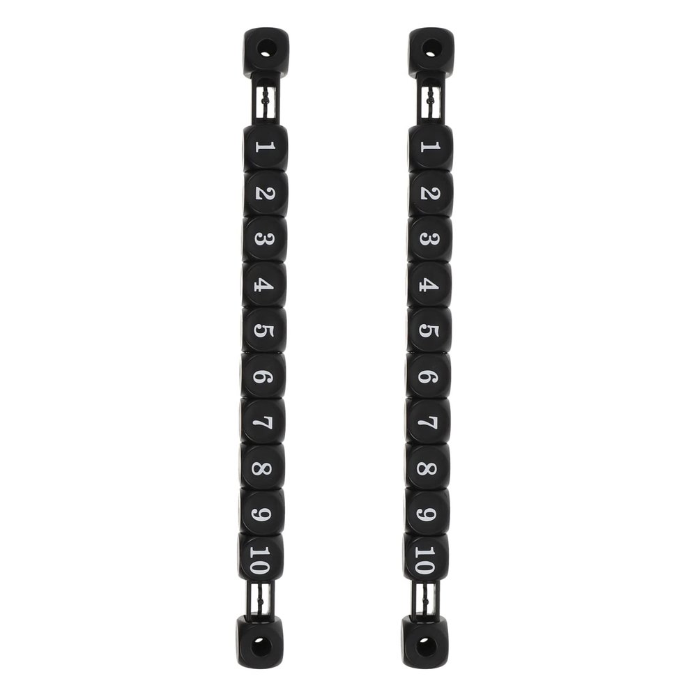 INOOMP 2pcs Plastic Score Keepers for Football Foosball Ergonomic Design Easy to Install Black Score Indicators for Competitive Play
