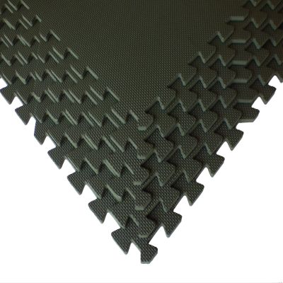 Square Brands Interlocking Gym Floor Tiles - Puzzle Foam Mats for Home Gym | MMA & Exercise | 3/8