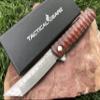 TACTICAL GEARZ Damascus Pocket Folding Knife, Rosewood Handle, Damascus Blade w/67 Layers & a VG10 Core (Rogue XT) view 1