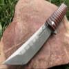 TACTICAL GEARZ Damascus Pocket Folding Knife, Rosewood Handle, Damascus Blade w/67 Layers & a VG10 Core (Rogue XT) view 2