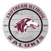 KH Sports Fan Southern Illinois Salukis Weathered Circle Sign, 20x20 Inches, Salukis Decor for Dorm Room, Bedroom, Fan Cave, Living Room; Display Your Team Spirit with This Unique Southern Illinois Salukis Wall Art view 1