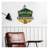 KH Sports Fan Baylor Bears Fans Welcome Badge Sign, 20x20 Inches, Bears Decor for Dorm Room, Bedroom, Fan Cave, Living Room; Display Your Team Spirit with This Unique Baylor Bears Wall Art view 2