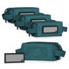 Savior Equipment Loose Sacs Mini 4-Pack Tactical Ammo Pouch Firearm Ammunition Carrier Bag, ID Patches Included, Teal view 1