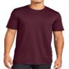 DRIEQUIP Men's Moisture Wicking Suede Feel Performance Tees-3XL-Maroon view 3