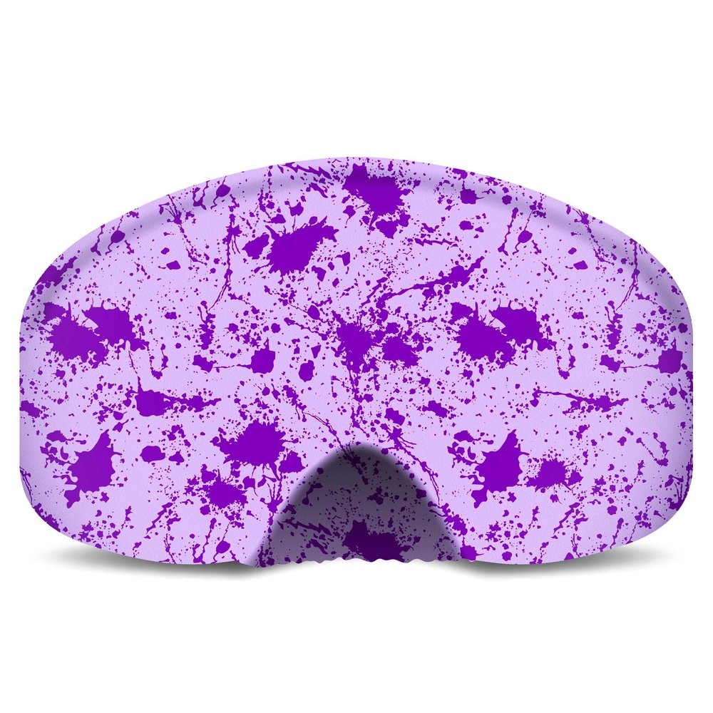 BLACKSTRAP Goggle Cover, Easy On, Easy Off Goggle Lens Protection, One Size Fits Most Goggles, 100% Upcycled Fabric, Splatter Lavender