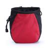KKlewu Chalk Bag Storage Pouch with Belt for Rock Climbing Bouldering Gym Storage Bag Pockets Set of 2 (Red) view 2