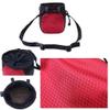 KKlewu Chalk Bag Storage Pouch with Belt for Rock Climbing Bouldering Gym Storage Bag Pockets Set of 2 (Red) view 4
