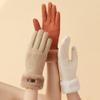 OHRAIN Winter Warm Gloves for Women Windproof Anti-Slip Skiing Snowboarding Blue view 4