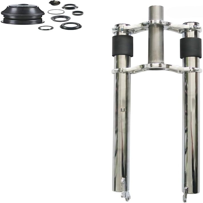 26x3.5 INCH Non-Suspension Fork w/Double Shoulder Bicycle Fork and Headset Combo