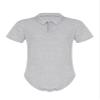 Agoky Men's Short Sleeve Undershirt Press Botton Crotch Shirt Romper One Piece Snappies Bodysuit Grey Large view 1