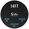 Simple Deluxe Replacement Trampoline Mat, Round, Black, UV Resistant, Fits 14ft Trampoline, 88 Springs, Waterproof, Anti-Slip, Anti-Static, 1 Year Warranty view 1