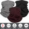 Zollen 4/3/1 Pack Fleece Winter Neck Gaiter Windproof Bandana Adjustable Face Covering Scarf for Men and Women view 2