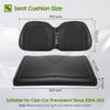 10L0L Golf Cart Front Seat Cushion & Backrest Assembly for Club Car Precedent 2004-2011, Premium Soft Sponge Replacement Kit, Comfortable and Supportive, Black view 3