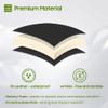 10L0L Golf Cart Front Seat Cushion & Backrest Assembly for Club Car Precedent 2004-2011, Premium Soft Sponge Replacement Kit, Comfortable and Supportive, Black view 4