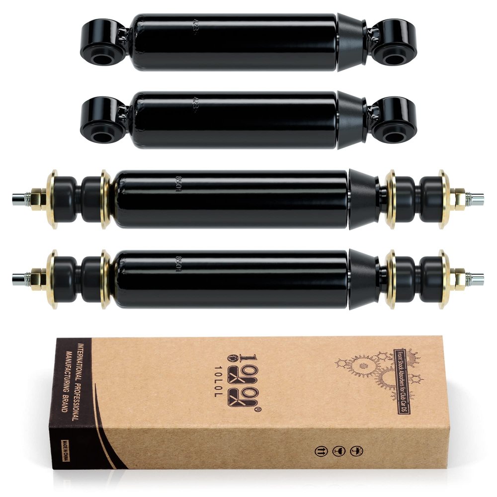 10L0L Golf Cart Shocks for Club Car DS Front and Rear Shock Absorbers for DS G&E 1988-up, Precedent G&E 2004-up, for 88-08 Electric 97-08 Gas Model 1014235 1014236 1010991 1015813 1013164