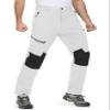 MAGCOMSEN Ski Pants Men Waterproof Insulated Snow Winter Fleece Lined Pants Snowboard Work Hiking Outdoor White 30 view 2
