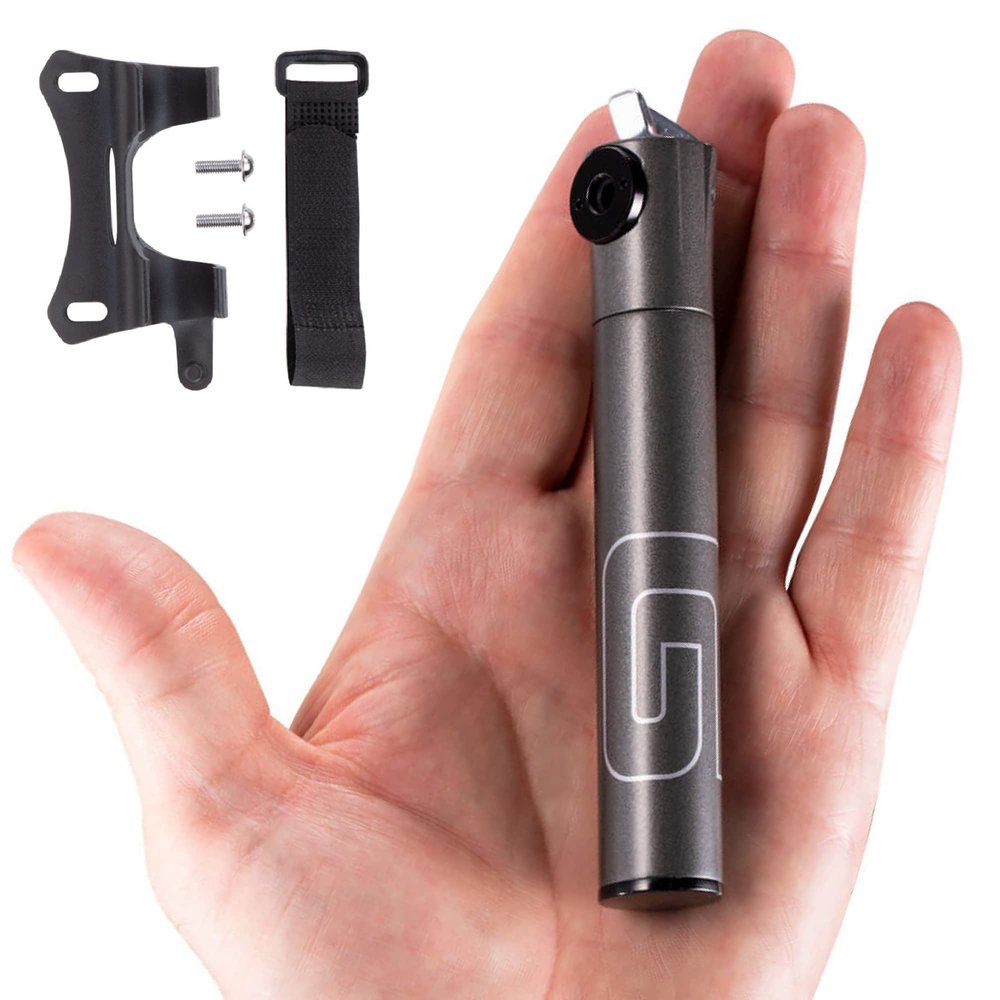 GIYO Mini Bike Pump for Road Bikes  Presta Valve, 120 PSI CNC Telescopic Barrel, Lightweight & Portable, Secure Valve Lock, Taiwan-Made (GM04)