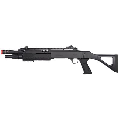High FPS Tri-Shot 11'' Airsoft Shotgun Pump Action BO Manufacture FABARM STF w/Fixed Stock (2 Shells Included)