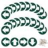 Amylove 24 Pieces Bright Reflective Trail Markers Round Bin Marker with Reflective Tacks Aluminum Signs Thumb Tacks for Hunting Hiking Camping and More (Green) view 1