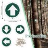 Amylove 24 Pieces Bright Reflective Trail Markers Round Bin Marker with Reflective Tacks Aluminum Signs Thumb Tacks for Hunting Hiking Camping and More (Green) view 2
