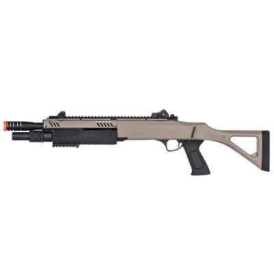 High FPS Tri-Shot 11'' Airsoft Shotgun Pump Action BO Manufacture FABARM STF w/Fixed Stock (2 Shells Included)