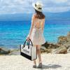 TOPDesign Embroidery Canvas Tote Bag for Women, Friendship Gifts for Best Friend, Sister, Friend Appreciation Birthday Gifts, Personalized Present Bag for Beach, Holiday view 2
