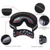 SooGree Ski Goggles,OTG Snowboard Glasses,Anti-fog Snow Sports Goggles for Men Women & Youth Polarized Winter Skiing Goggles (20518 black frame white mercury lens) view 3