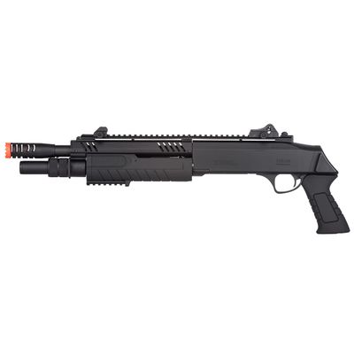 High FPS Tri-Shot 11'' Airsoft Shotgun Pump Action BO Manufacture FABARM STF w/Pistol Grip (2 Shells Included)