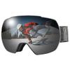 SooGree Ski Goggles,OTG Snowboard Glasses,Anti-fog Snow Sports Goggles for Men Women & Youth Polarized Winter Skiing Goggles (2085 black frame gray lens) view 1