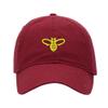 Baseball Cap Men Bee Embroidered Washed Cotton Dad Hat Baseball Caps (Red,7 5/8) view 1