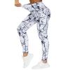 THE GYM PEOPLE Thick High Waist Yoga Pants with Pockets, Tummy Control Workout Running Yoga Leggings for Women (XX-Large,Marble) view 1