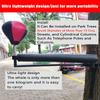 DYK&NX Wing Chun Dummy Martial Arts Training, Bundled Boxing Spinning Bar, Boxing Speed Ball, 360 Adjustable Height, for Practice, Reaction Speed Suitable Trees and Hard Objects view 4