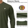 Roadbox Mens UPF 50+ UV Sun Protection Shirts Outdoor Long Sleeve SPF Diving Rash Guard for Fishing Hiking Swimming Dark Green view 4
