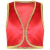 Manyakai Boys Arabian Prince Tops Waistcoat Vest Kids Fairy Tale Dramas Stage Performance Fancy Dress Ups Red 16 Years view 3