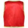 Manyakai Boys Arabian Prince Tops Waistcoat Vest Kids Fairy Tale Dramas Stage Performance Fancy Dress Ups Red 16 Years view 4