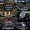 Alocs Camping Cookware Set - Lightweight Camping Cookware Mess Kit - Camping Pots and Pans Set - Camping Cooking Gear with Portable Carry Bag for Outdoor Backpacking Hiking and Picnic view 4