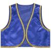 Manyakai Boys Arabian Prince Tops Waistcoat Vest Kids Fairy Tale Dramas Stage Performance Fancy Dress Ups Blue 16 Years view 1