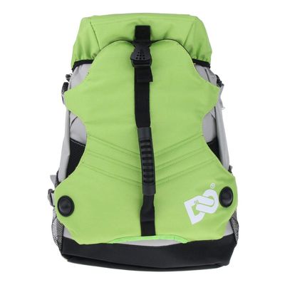 Duiaynke Roller Inline Skates Backpack Skating Shoes Boots Storage Bag for Helmet,Knee Elbow and Wrist Protection Pads (Green)